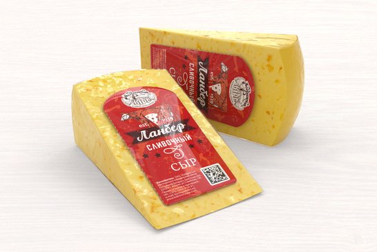 LANBER CREAM cheese 50% packaged segment