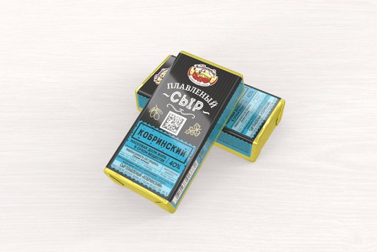 Processed cheese "KOBRIN" 40%