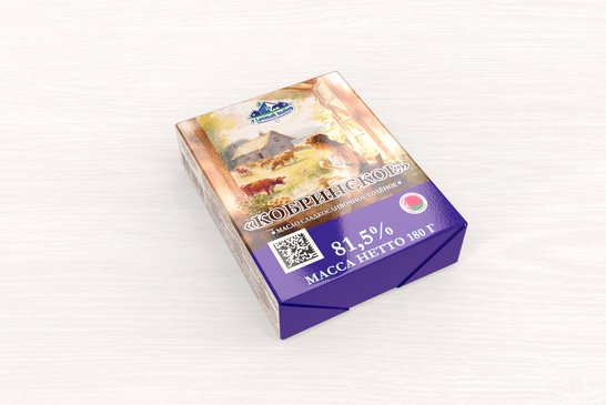 Sweet and salty butter "KOBRINSKOE" 81,5%