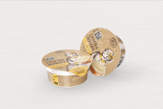 Processed cheese "OMICHKA NEZHNAYA" 50% sweet, with vanilla flavor