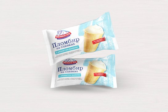 PLOMBIERE ICE-CREAM "PLOMBIR NA SLIVKAKH" WITH A VANILLA FLAVOR